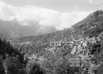 Bragarezza e le Cime di San Sebastiano viste da Fornesighe. 1916