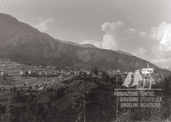 Visuale di Domegge negli anni '20.