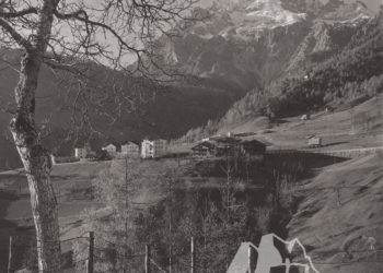 Valle di Cadore e l'Antelao. Inizi '900.