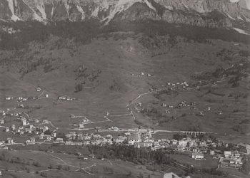 Cortina d'Ampezzo e il Cristallo. Anni '40-'50.