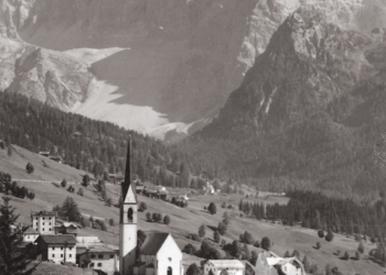 Selva di Cadore e il Pelmo. Anni '40-'50.