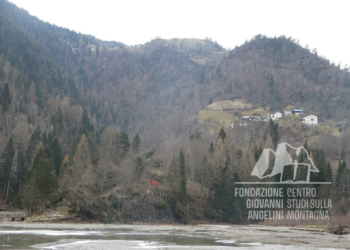 Danni provocati dalla tempesta Vaia presso il Lago di Alleghe.
