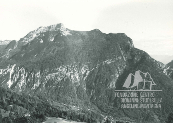 La Valle Agordina e il Monte Celo dalla zona di Piasent. Anni '60