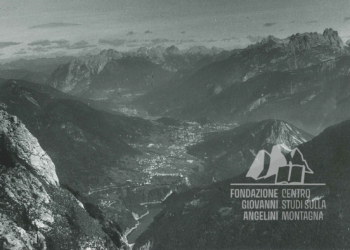 La Valle del Boite dal Monte Rite. Anni '60.