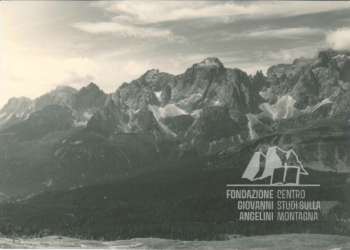 L'Alta Val Padola, il Passo di Monte Croce Comelico e il Popera dalla Costa di Spina. Anni '60.