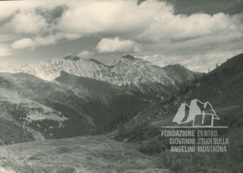 Il Monte Palombino e Cima Vallona dalla Costa di Spina. Anni '60
