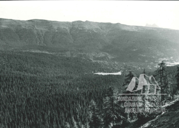 La Costa di Spina e il Col Quaternà dal Col dei Bagni. Anni '60