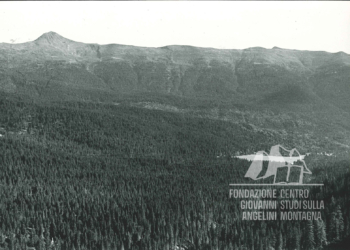 La Costa di Spina e il Col Quaternà dal Col dei Bagni. Anni '60