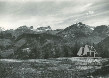 La Val Fiorentina e Colle Santa Lucia dalla zona del Fernazza. Anni '60.