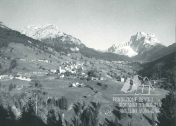 Selva di Cadore e la Val Fiorentina da Pian. 1973.