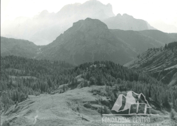 Forcella Staulanza dalla zona di Mondeval. Anni '70.