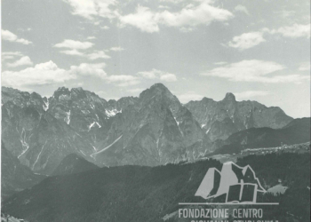 Il Comelico, Costalissoio, Danta e il Tudaio sullo sfondo. Anni '60.