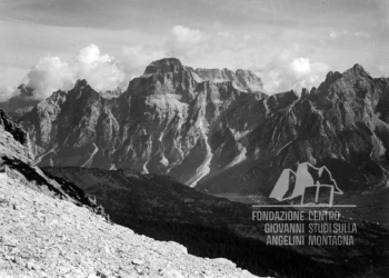 San Vito, Croda Marcora e Cima Bel Prà dalle pendici del Pelmo.